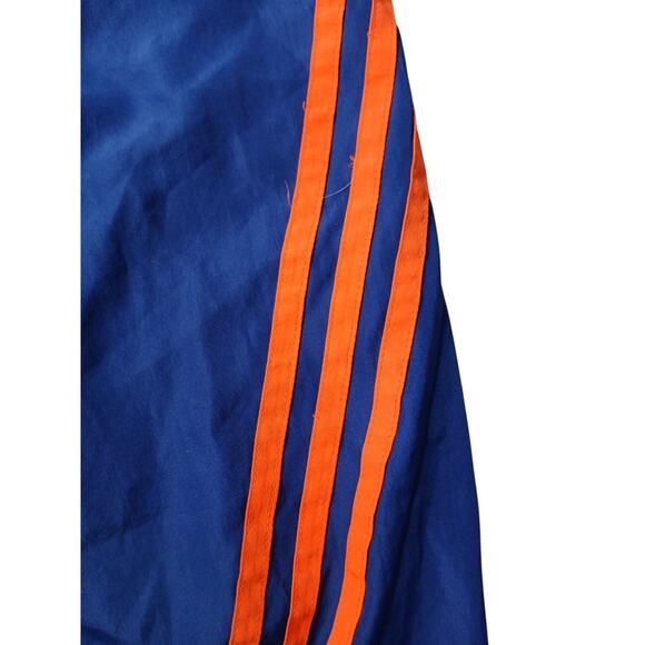 Vintage 90s Adidas 3 Stripe Swim Mesh Pocket Shorts Sz 32 LTrunks Blue Orange - Picture 5 of 16